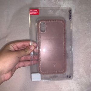 new pink sparkly phone case for IPHONE X/XS